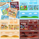 Weineng (weineng) 2025 rhythm box quiet book free clip sticker girl DIY fun dress-up handmade materials toy hand account Nezha 2 face change sticker 8 A style