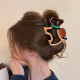 Jisen Dopamine Cartoon Puppy Clip para mujeres con cabeza de espalda Pin de cabello Lindo color de color clip de tiburón