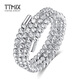 TTMIX sparkling pt950 platinum ring platinum ring women's birthday gift for girlfriend 11# gold weight 2.5-2.7g