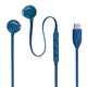 JBL TUNE 305C wired headphones Type-C interface semi-in-ear headphones computer headphones suitable for USB-C New Year Valentine's Day gift blue