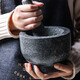 All-purpose marble garlic pounder, garlic mortar, garlic press, garlic masher, stone mortar, household grinder, medicine pounder, ginger pounder