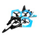 
Yunya remote control aircraft toys boys withstand falls and fighter electric model aircraft helicopter children's birthday gift 3-6-14 years old [handle + watch - dual control] EVA-blue and black