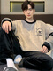 
Pajamas men's autumn and winter flannel thickened warm round neck cartoon students among young people loose men's home clothes WYEX3890 3XL (recommended 155-175Jin [Jin equals 0.5 kg]) All size
