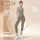 Victoria Traveler Yoga Suit Set Women's Fitness Suit Summer Professional Pilates Training Suit Running Sports Set with Chest Pad L