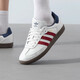 Adidas Clover men's and women's casual shoes 2025 Autumn Samba OG retro pharmacy shoes casual comfort sneakers IH4881/bright white/deep indigo/victory red 37