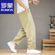 Pantalones de algodón de algodón de algodón de gran tamaño de estilo chino