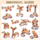Yuanqi Lingli Kinderschraube Spielzeugbaugruppe, Demontage und Dekorationswerkzeugkasten Set Baby-Konzentrationstraining Boy DIY Schraubenschrauben-Werkzeug-Set 80 Teile --- c
