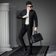 Aoshengte Light Luxury Herren -Freizeitjacke trendy und gutaussehend 2025 Neue Spring Baseball Jacke Herren Spring Top 9227# Black XL 52/175