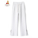 
Scarecrow American Zipper Casual Sleeping Pants Men's 2025 Spring New Fashion Brand Loose Micro Flag Sport Pants High Street Straight Pants Black Z9859 L