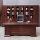 Rulan boss desk office desk and chair combination simple modern high-end office executive desk executive desk president desk single table + small deputy cabinet 1.6 meters