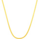 Saturday Fortune 18K gold necklace snake bone chain blade chain color gold clavicle chain birthday gift C0513947 40+5cm