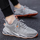 
2025 new casual shoes men's breathable thin shoes men's trendy mesh shoes sports shoes running shoes blade shoes black red 45