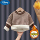 
Disney children's cardigan boy's sweater plus velvet thickened medium-sized children's pullover base knit sweater winter top keep warm brown [no plus/velvet] 150