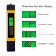 EZ-9909A personalizado de alta precisión 5 en 1 medidor de salinidad impermeable medidor de agua del acuario con luz de fondo EZ9901