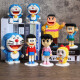 BALODY Doraemon building blocks tiny particles Dingdang cat Big bear Shizuka children assembled boy and girl June 1st gift 16230 Doraemon 1047pcs-Send white round