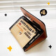 oeinFBI black cat three-fold wallet for women short high-looking cute small wallet for women student card bag ID bag for women [little black cat wallet + black cat pendant] 10.5 wide 8CM