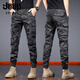 Jeep (Jeep) Herbst Baumwolle Tarnung Arbeiten Hose Männer lose Beine Amerikanische Frühlings- und Herbst -Freizeithosen Vatertag Geschenkkleidung [Fleece Fleece] 692b Camouflage Khaki verdickt 29 (Warte 2 Fuß 2)