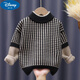
Disney children's cardigan boy's sweater plus velvet thickened medium-sized children's pullover base knit sweater winter top keep warm brown [no plus/velvet] 150