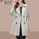 
Woodpecker khaki windbreaker jacket for women mid-length 2025 spring and autumn women's new style small British style coat khaki 2XL (recommended 130Jin [Jin equals 0.5 kg]-145Jin [Jin equals 0.5 kg])