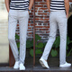 Danyuting summer thin Korean men's pants straight mid-waist business casual trendy slim fit 9905 model #blue 28 2.1 feet
