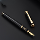 
1078 Fountain Pen for Business Office Men's Fountain Pen Ink Pen Student Practice Hard Pen Calligraphy Black (9901 Ink Gift Box) 0.5mm (Mingtip Straight-Head Pen) Standard Mingtip