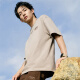 Mark Huafei [Xianglong Stickerei] 7A Antibakterielles Kurzarm T-Shirt Herren 25 Frühlings- und Sommer-Rundkragen Cool Cool Basic All-Match Lose T-Shirt 701 Khaki S (High 155-165 Gewicht 55-60)