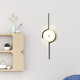 HP Fashion Home Nordic Style Combines Simple and Light Luxury Wrought Glass Cover Wall Light Decorates the Bedside Bedroom Bedding Head 6623 Gold-60*10cm-E27