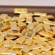 Mini simulated gold bars children's toys girls and children's internet celebrity play house luxury toys internet celebrity gold mini alloy bars (50 pieces)