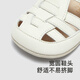 YEEHOO shopping mall same style children's shoes summer breathable anti-suffocation sandals baby shoes 2025 new style cloud silk off-white size 17.5 recommended foot length 9.5-10.5cm
