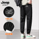 JEEP SPIRIT吉普休闲裤男2025夏季薄款春秋长裤宽松束脚九分工装束脚裤子男 军绿 薄款 XL 【（32-33码）体重130-150斤