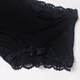 Sous-vêtements en soie mince sibérienne pour les femmes 100% de mûrier de soie de mûrier en dentelle sexy pantalon boxeur respirant de grande taille noire foncé 3884 m [poids de référence 90 ~ 105 Jin [Jin est égal à 0,5 kg]]]