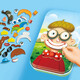 HAPE POCKET TOY PORTABLE FACTABLE Changement de pêche Boîte de jeu pour les jouets pour enfants pour garçons et filles, box de jeu de football du bout des doigts