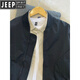 JEEP SPIRIT2025 new baseball uniform jacket men's spring and autumn bomber jacket men's American fashion brand handsome casual jacket zipper black L recommended 140Jin Jin equals 0.5 kg within
