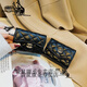 Kangaroo Frauen exquisite Visitenkartenkartentasche für Frauen für Frauen mit großer Kapazität Multi-Card-Position neuer Kartenclip-Münze Brieftasche integrierter Kartenkoffer Schwarzer kleiner Duft