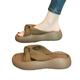 Belle Slippers для женщин в летнем ношении 2025 Новые модные толстые сандалии.