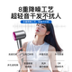 Laifen Yuexiang Series Hair Dryer High Power Household Silent Negative Ion Hair Care Hair Dryer Bladeless High Speed Hair Dryer Rose Red-Five Air Nozzles Billion-Level Moisturizing Negative Ions Constant Temperature Hair Care