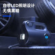 Deli car air pump portable high pressure air pump with preset tire pressure metal single electric air pump with night light illumination LED light digital display model DL880280S