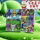 Weineng (weineng) 2025 rhythm box quiet book free clip sticker girl DIY fun dress-up handmade materials toy hand account Nezha 2 face change sticker 8 A style