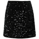 Sancai 2025 Spring New Retro High Waist Skirt Velvet Sequin Skirt Small A Skirt Slim Women