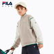 Fila Feihu Technology Fila Children's Jacket 2025 Spring New Men's and Big Children's Jacket Sportswear Shoal Middle Khaki-DK 150