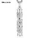 Miss JuJu pt950 platinum dragon column pendant men's fine platinum relief pendant + with platinum rope chain (total weight 72-74 grams)