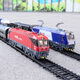 Bencao train sand table model full set of train models for boys and children toys track electric alloy remote control Harmony electric machine exquisite 25G simple matching set with Harmony D3D red head + charging set