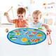 Pesca hape le bebé gatito pescando juguete para bebés machos magnéticos y niñas de 1-2-3 años regal de pesca colorida le (caja de hierro) coordinación mano-ojo especial