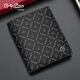 Goldlion Wallet Herren Trendy Card Bag Short Wallet Herren echter Leder Clip -Modemarke -Print Geschenkbox für Freund Ehemann Schwarz ein Stil