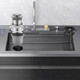 
Frestec embedded multi-function integrated sink disinfection storage cabinet 138L large capacity all-in-one kitchen smart home appliance large single slot upgrade Feiyu Waterfall [1050 wide] pull hot and cold water faucet-sink disinfection cabinet