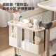 Trimigo crib multi-functional bed fence game newborn bed with changing table bed splicing folding baby rocking bed Sui'an Elegant 6-in-1 multi-functional crib one-button opening and closing + aviation aluminum column + paint-free and odorless