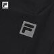 FILA 斐乐官方男装针织长裤2025夏季新款健身运动基础防晒直口裤 深黑-BK XL 180/88A/XL