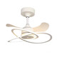 XMSJ Nordic Fan Light 2024 Neues stillen Hauptschlafzimmer-Restaurant Deckenleuchter Licht Haushalt integrierte Kronleuchter modern