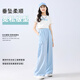 优优1点（Yoyo one）工装裤女童夏季套装2025新款儿童短袖运动服潮酷夏装大童夏天衣服 9889白色+15029粉紫色 140 140cm