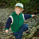 Pregunte a Junior Children's Jacket Boys 2025 Autumn Round Neck Cardigan Cardigan College para niños Contraste Color Baseball Uniforme Verde 120